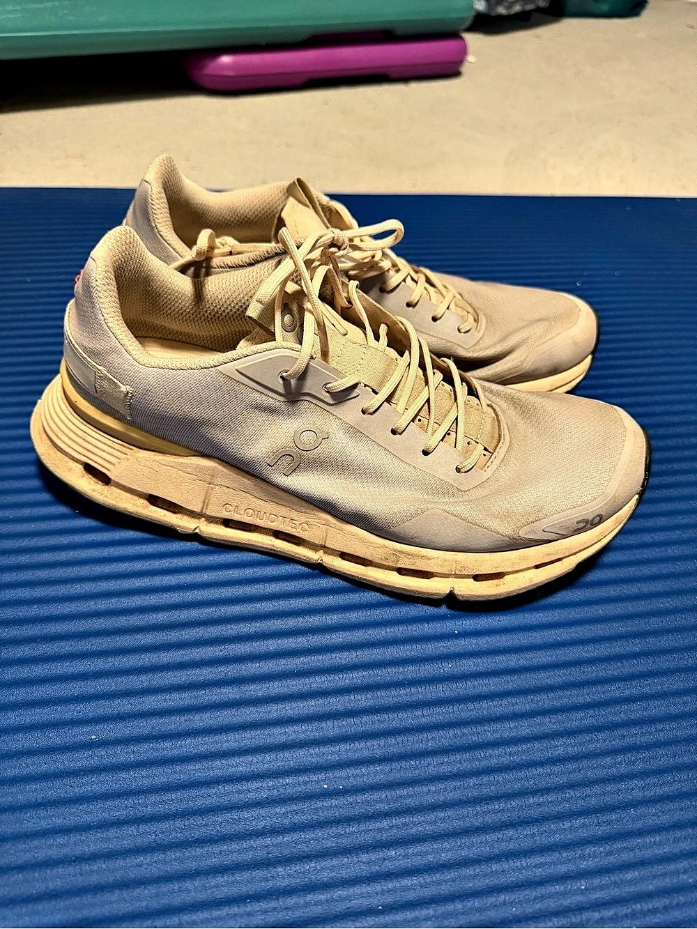 On Cloudnova 2 Women's Athletic Shoes in Beige